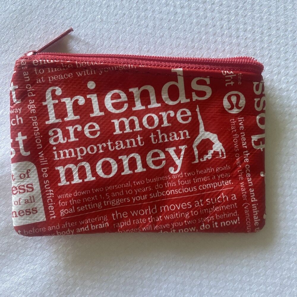 Lululemon Zipper Pouch Coin Purse Card Holder Wallet Gift Card Limited 4.5 X 3”